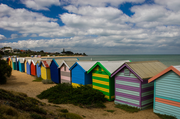 Brighton beach bath houses, Australia