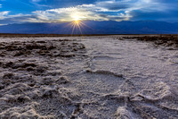 sunset over Badwater Death Valley