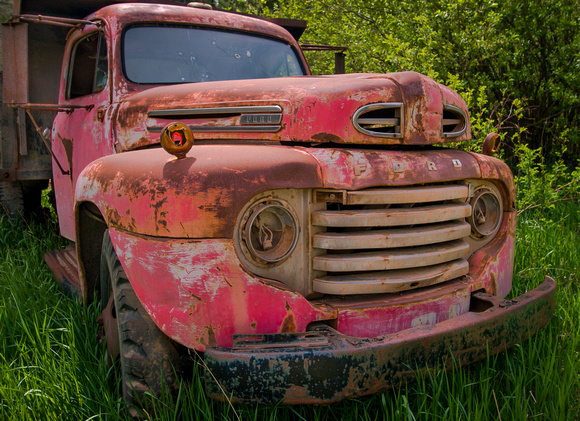 rusty old pickup